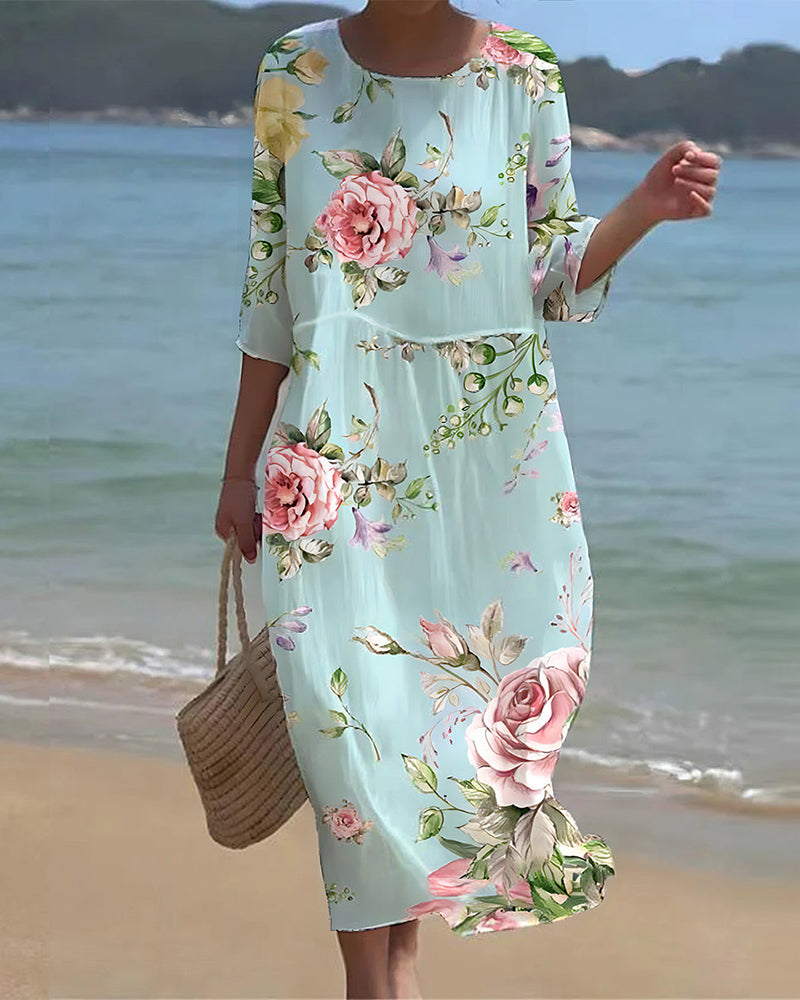 Rozemarijn | Elegante Bloemenjurk