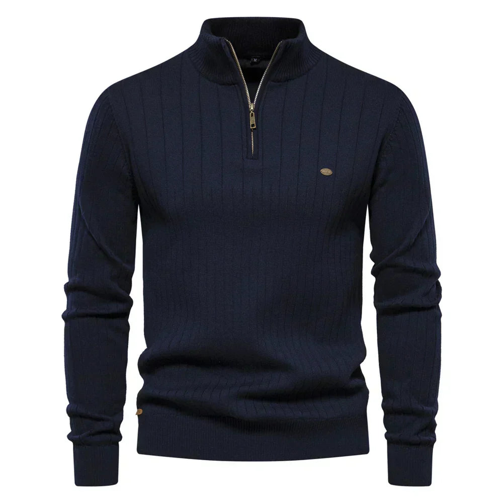 Milan, luxe zip-trui