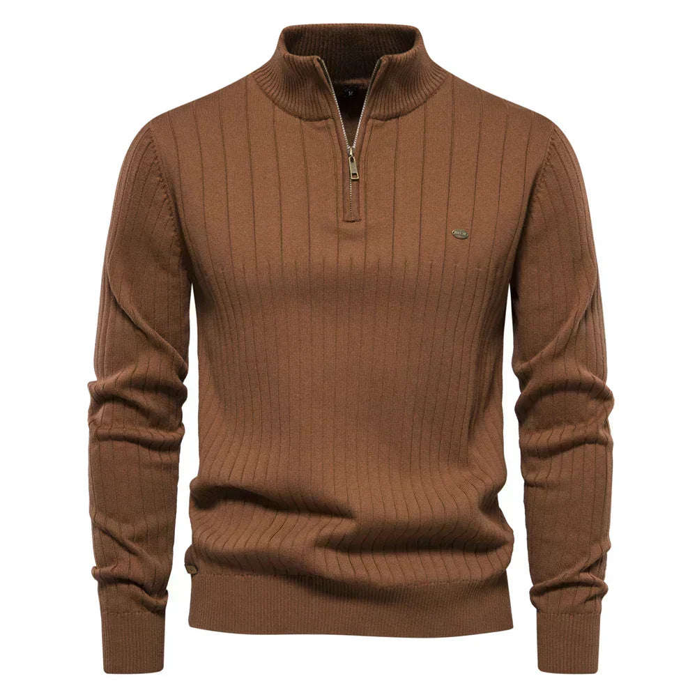 Milan, luxe zip-trui