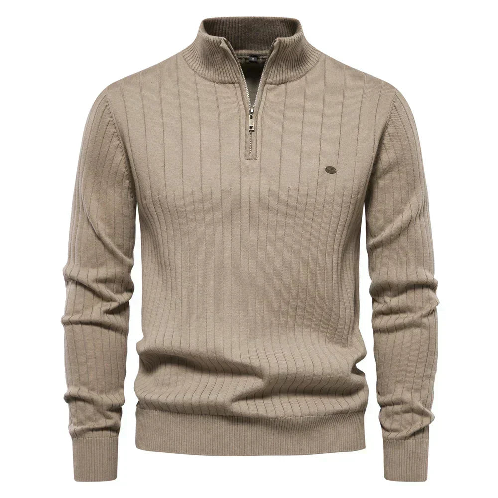 Milan, luxe zip-trui