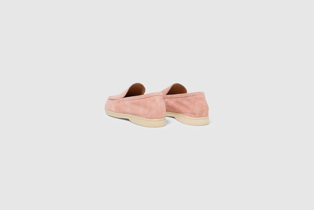 Marino | Herenloafers van roze suède
