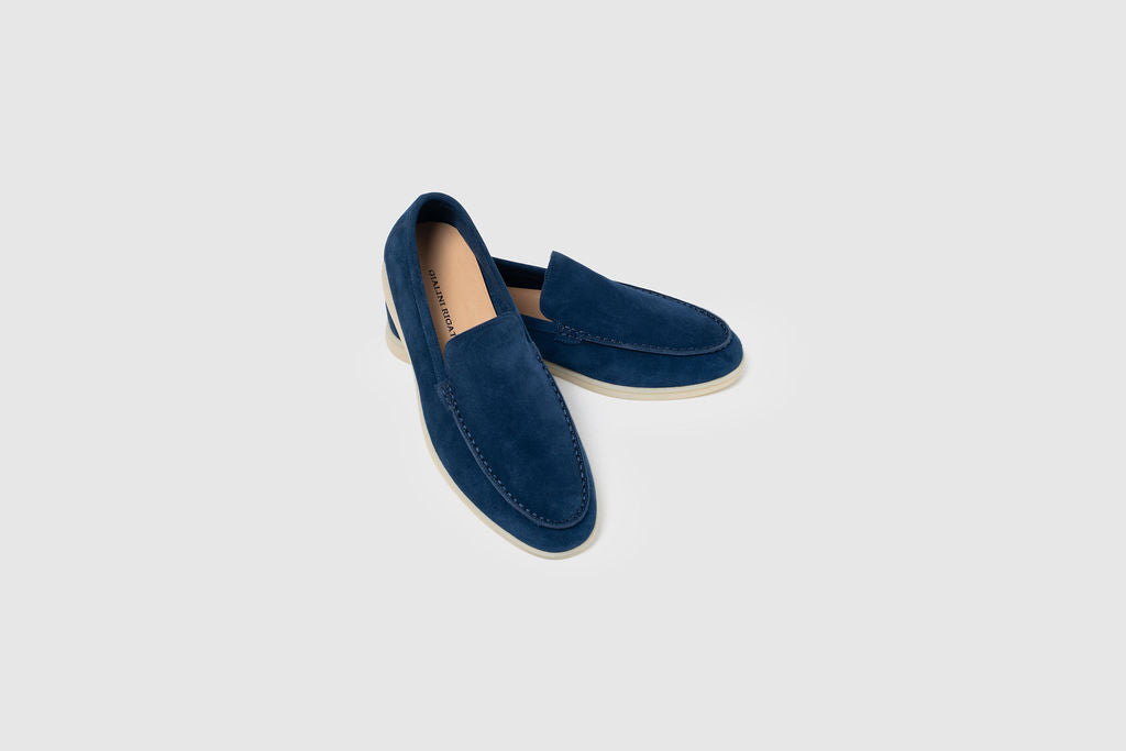 Marino | Herenloafers Navy Blauw