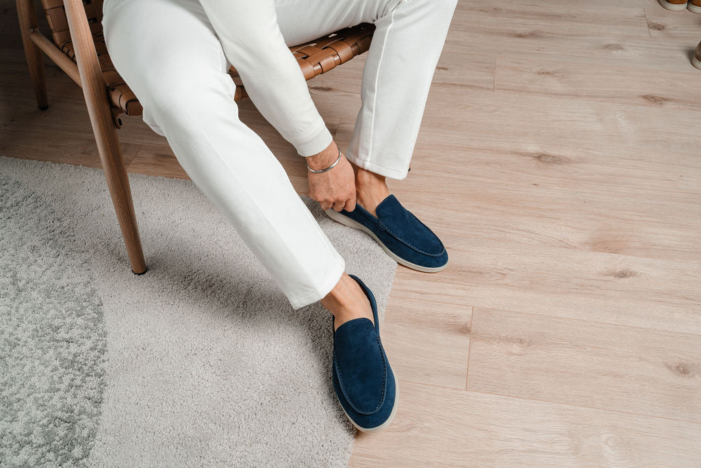 Marino | Herenloafers Navy Blauw