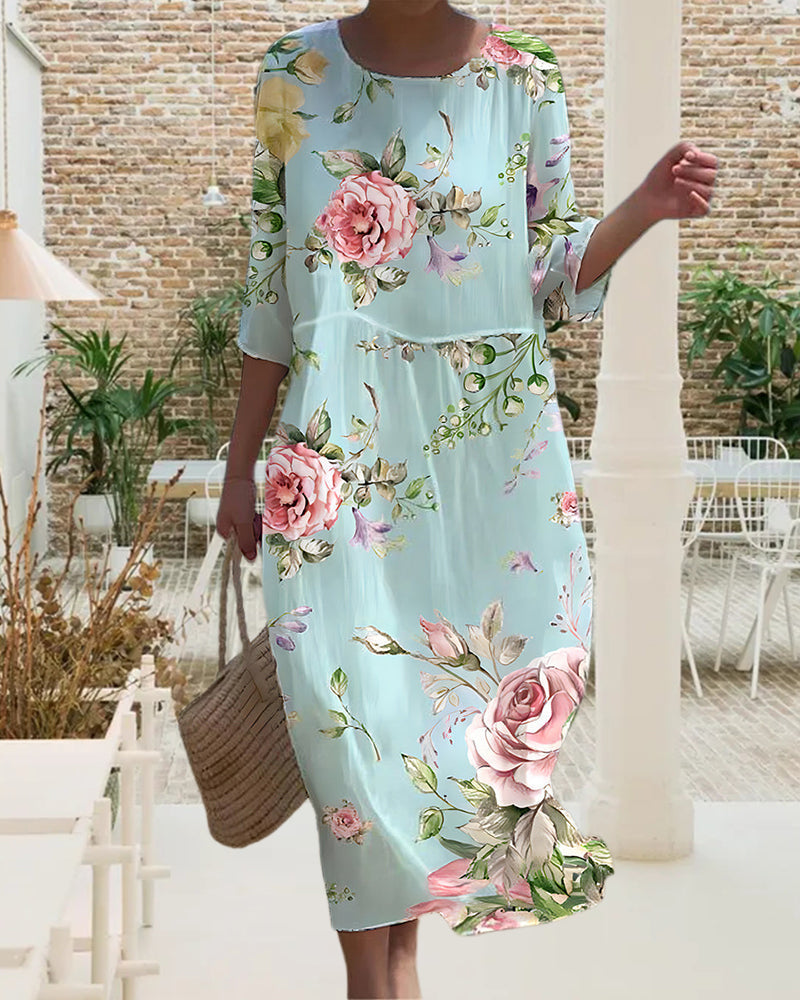 Rozemarijn | Elegante Bloemenjurk