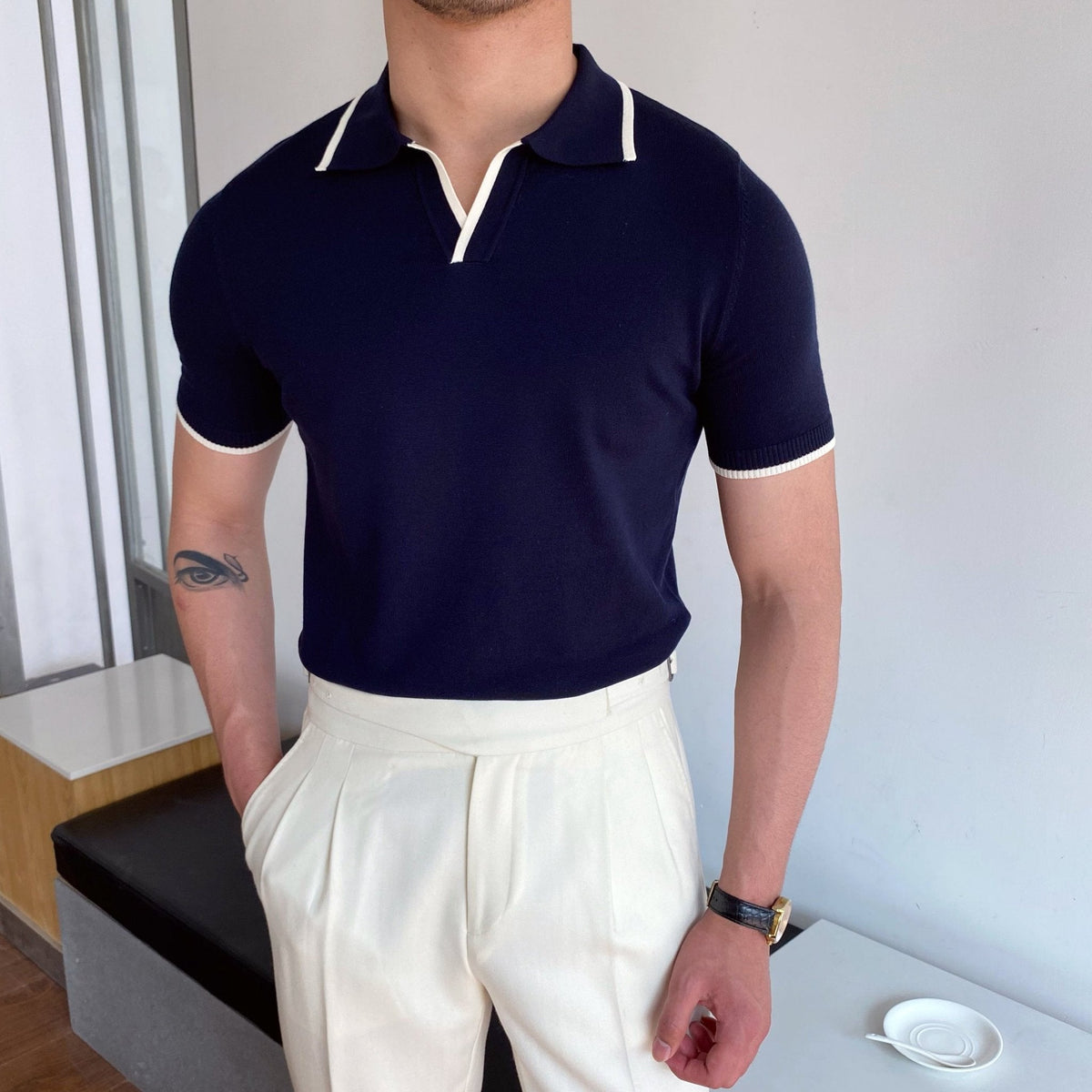Lorenzo - V-hals Polo