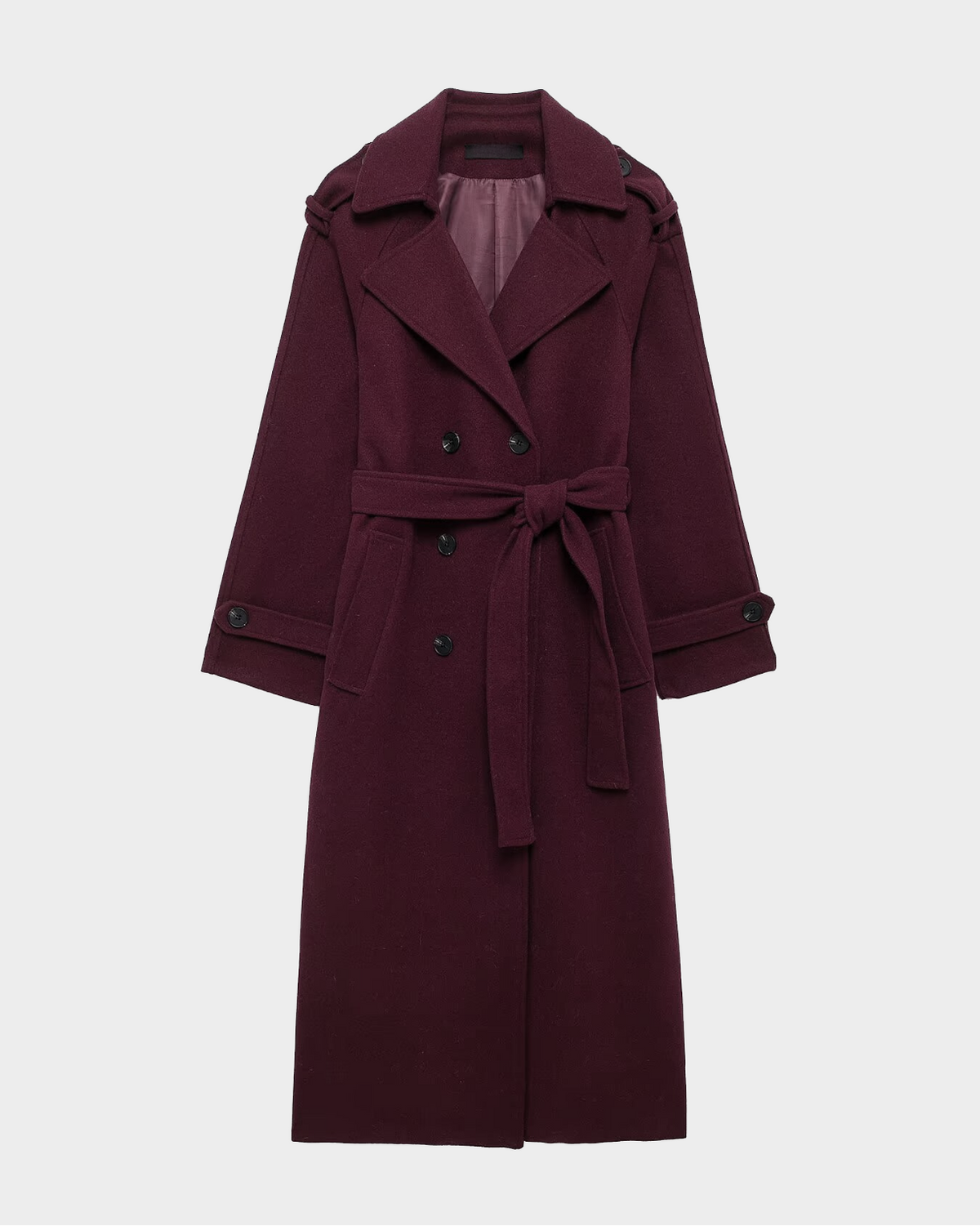 Sophie - elegante bordeaux trenchcoat
