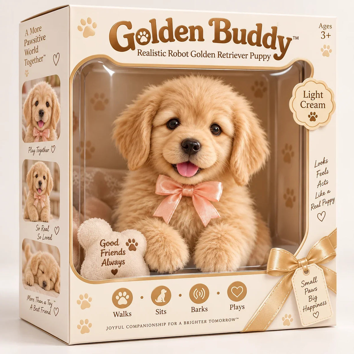🎄Realistische robot-goldenretrieverpup