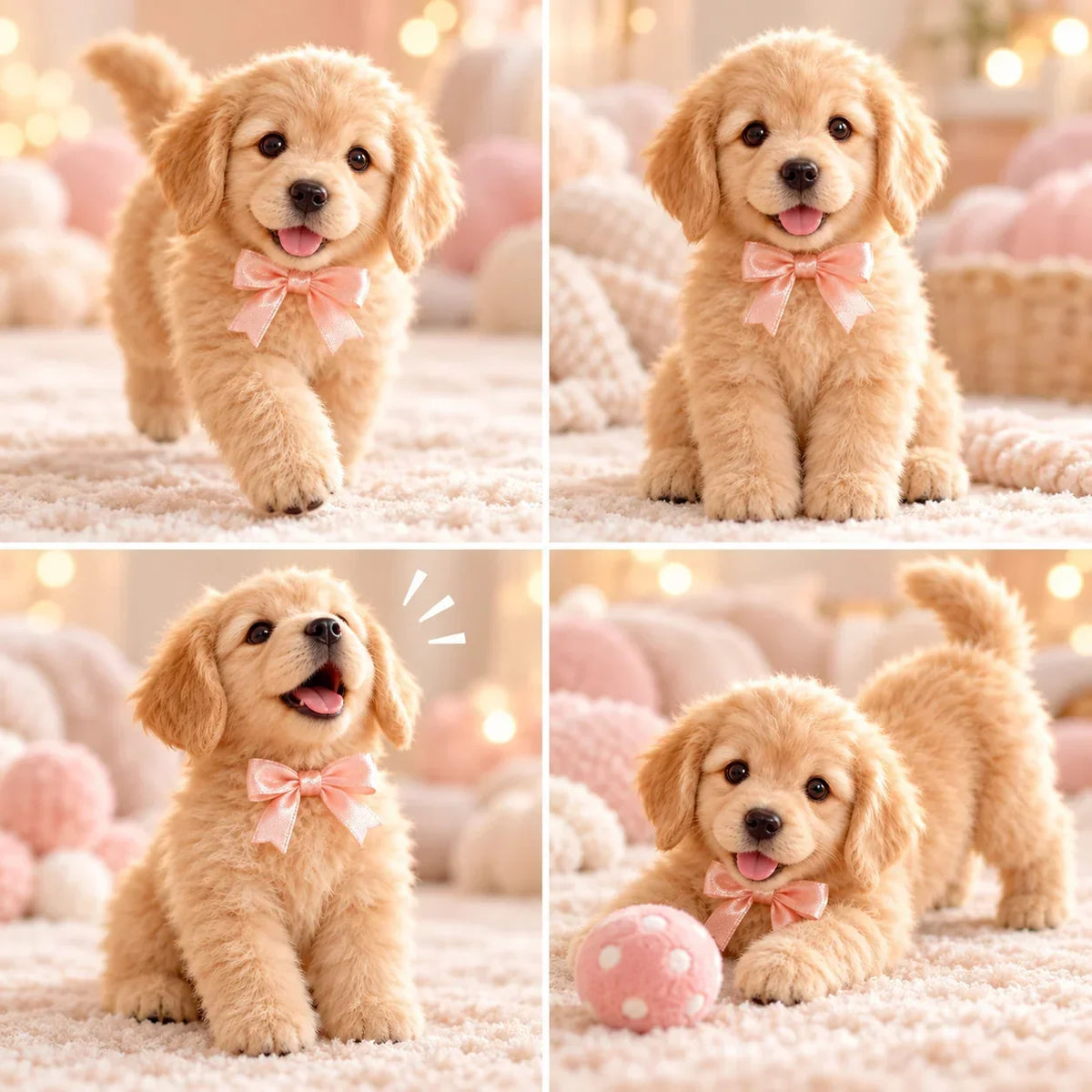 🎄Realistische robot-goldenretrieverpup
