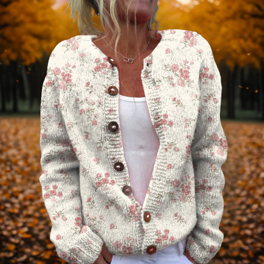 Estella | Luxe Zachte Licht Roze Gebreide Cardigan