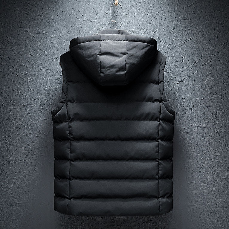 Jort - Gewatteerd bodywarmer met capuchon