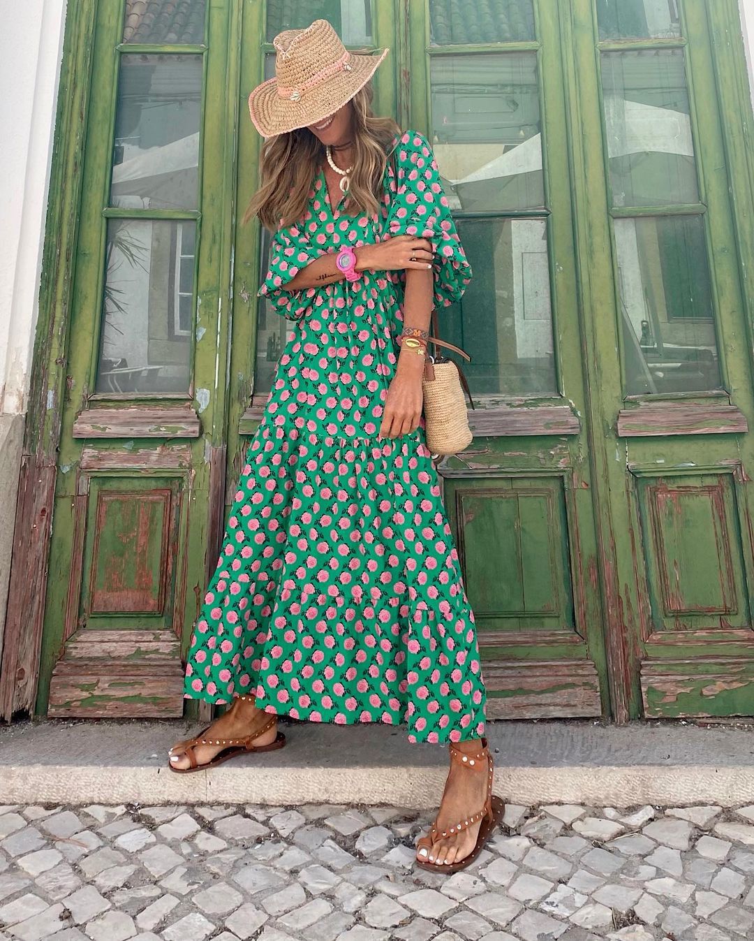 Marieke | Maxi-jurk Boheemse