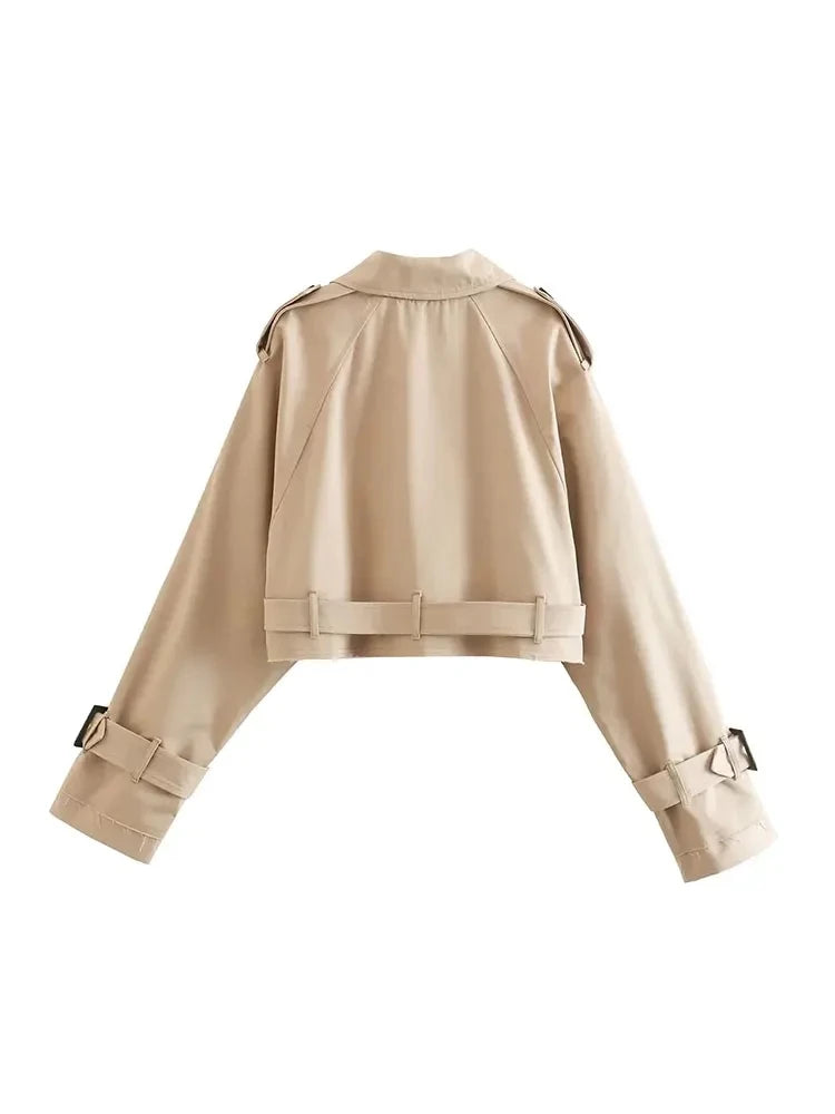 Lisa | Cropped Trench Jas