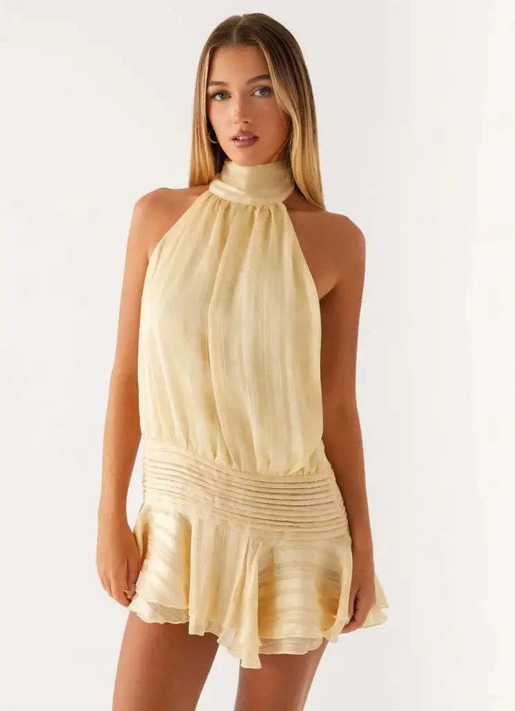 Strapless Minirok met Rugstrik voor Dames