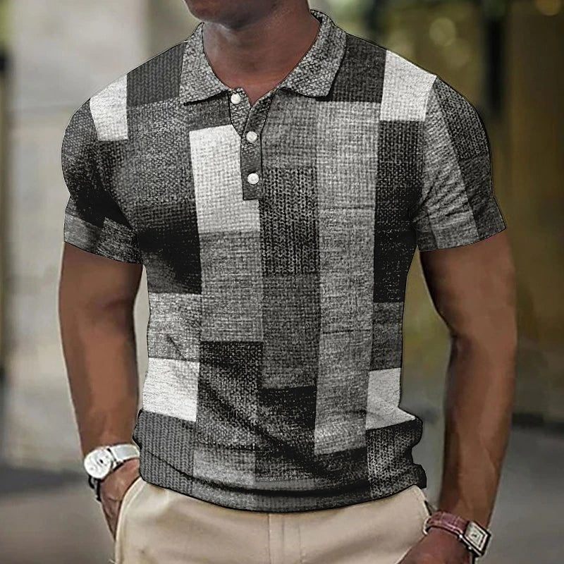 Timo -  Multikleur polo in moderne stijl