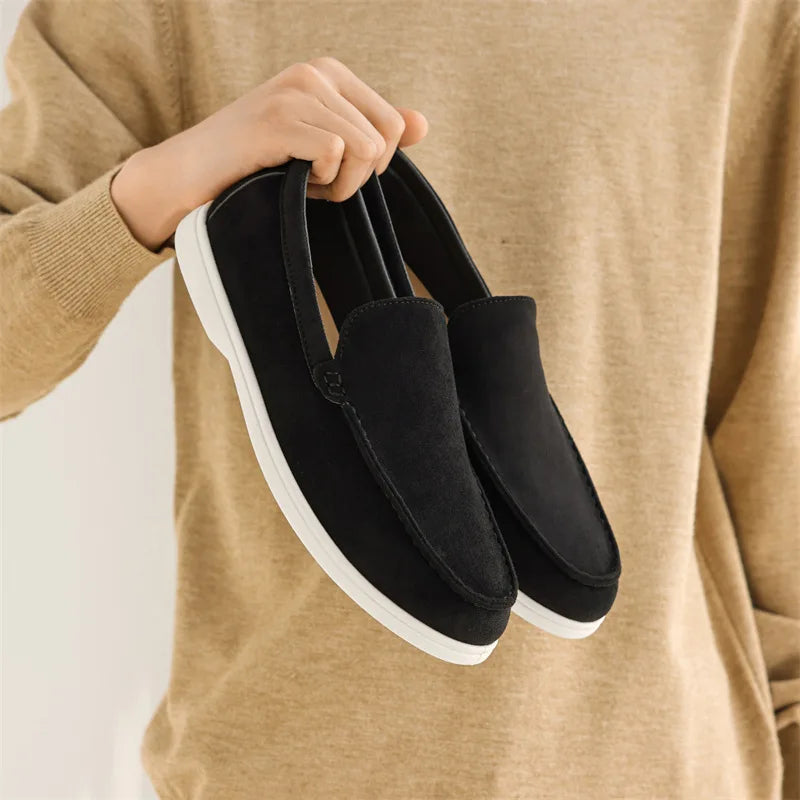 Matteo - klassieke suède herenloafers