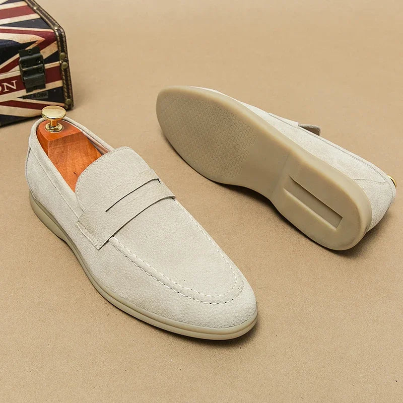 Leonardo - luxe suède loafers