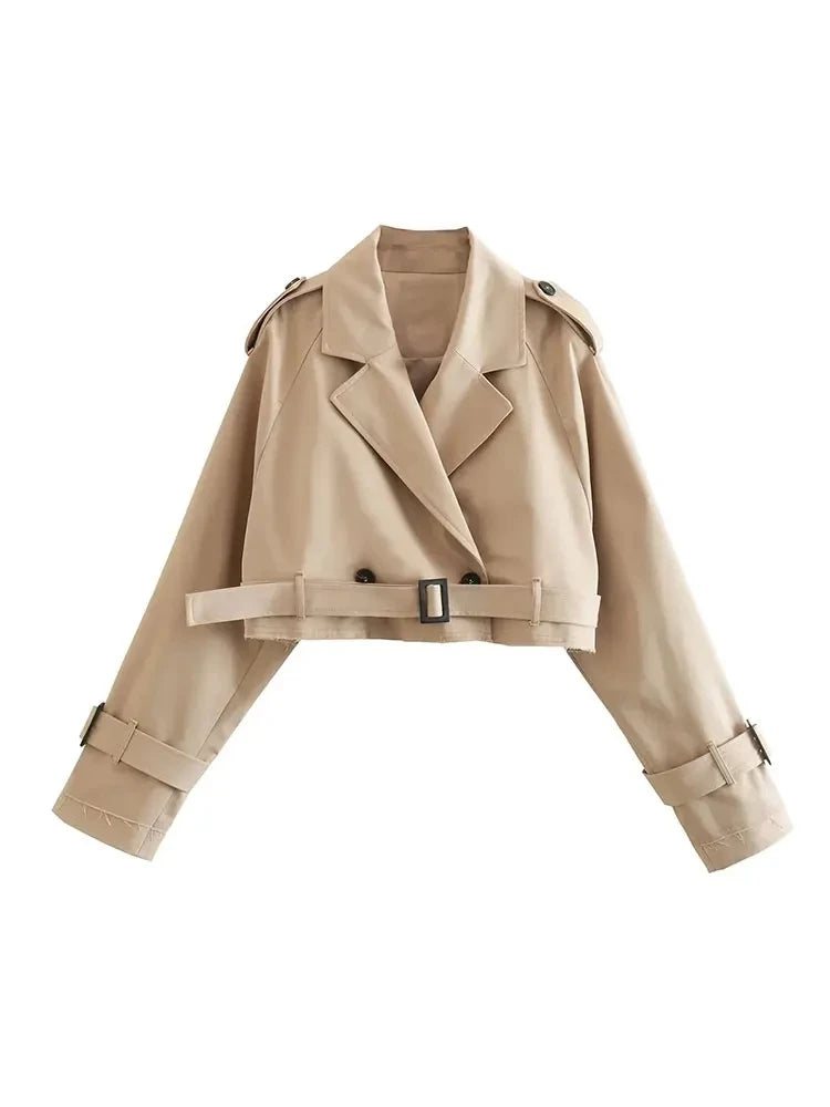 Lisa | Cropped Trench Jas