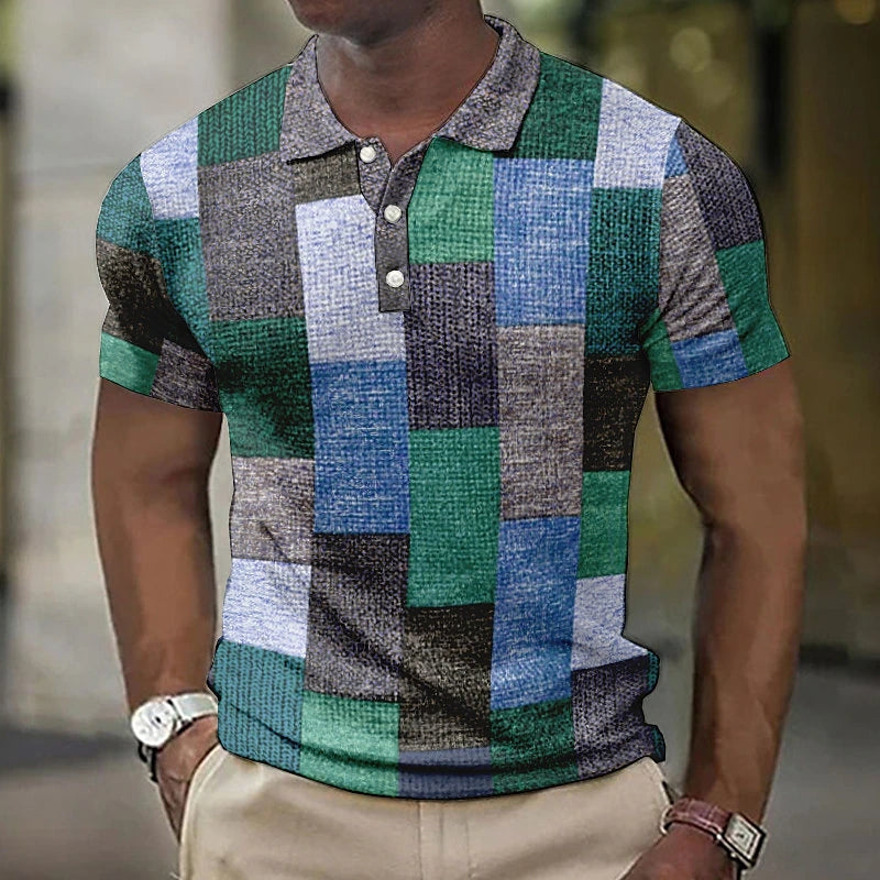 Timo -  Multikleur polo in moderne stijl