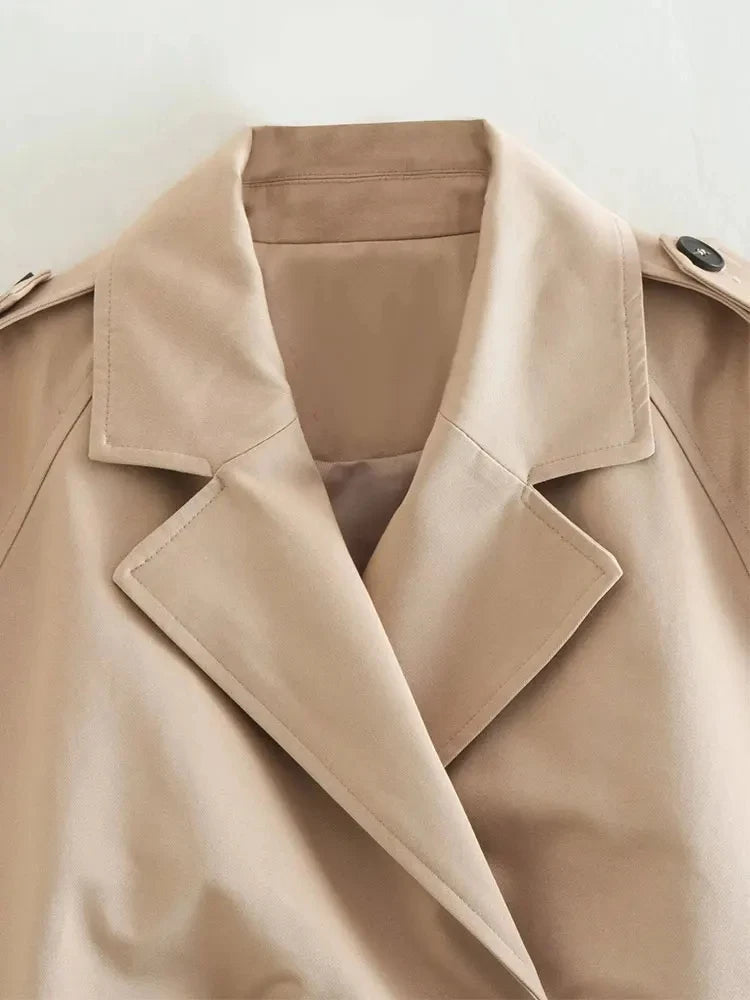Lisa | Cropped Trench Jas