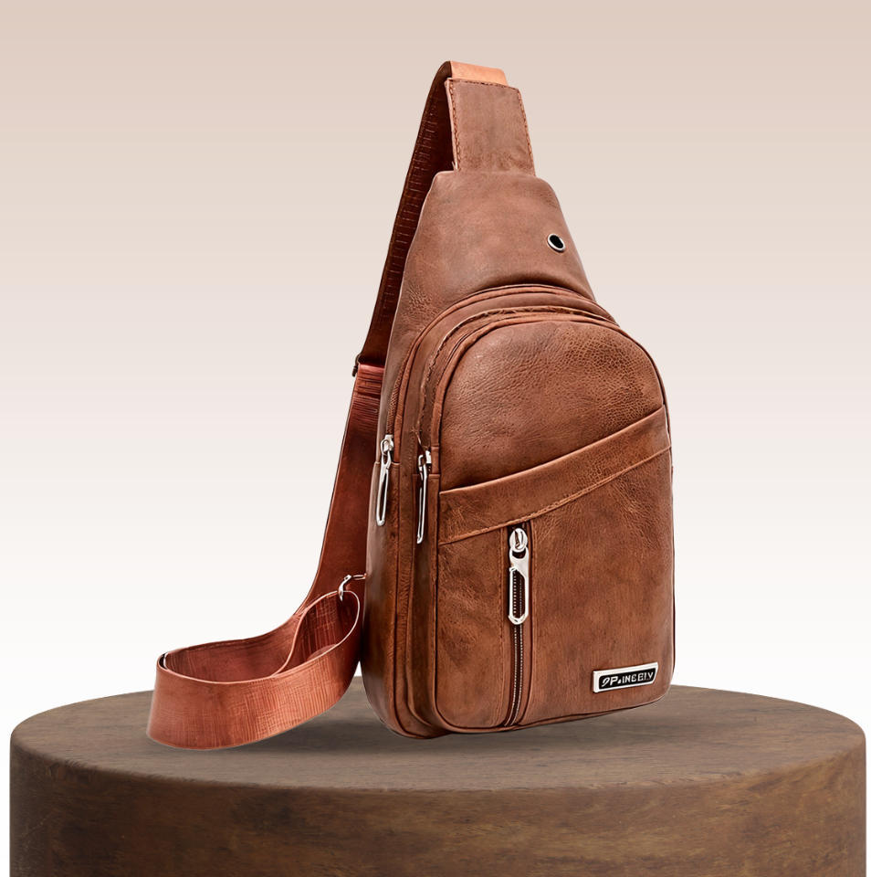 Lennox | Leren Sport Crossbody Borsttas voor Mannen