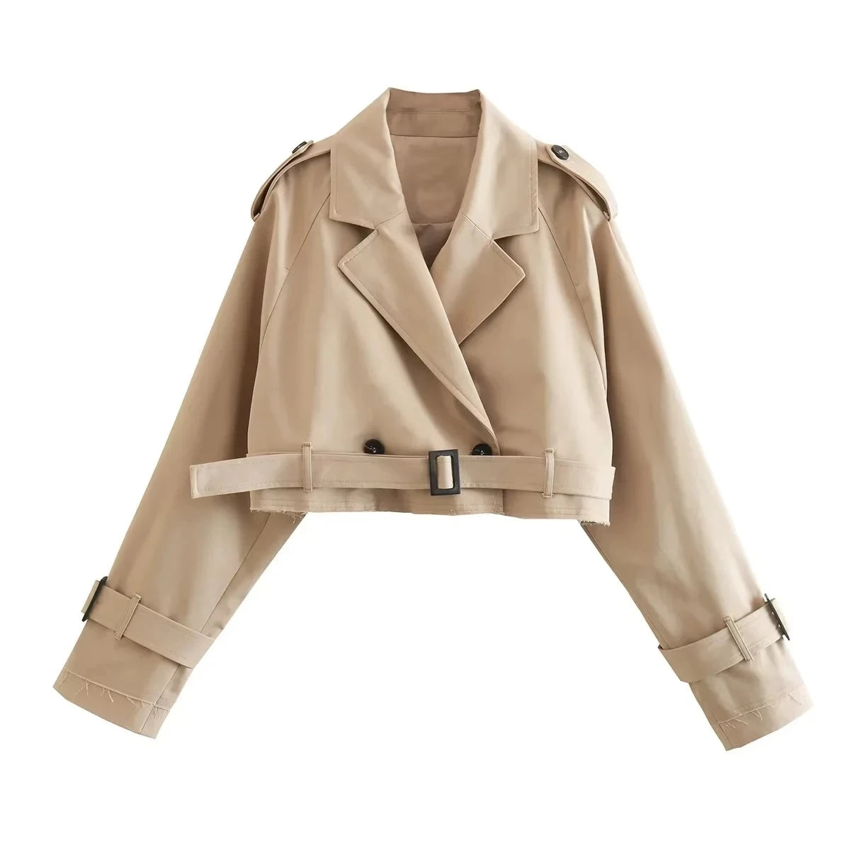 Lisa | Cropped Trench Jas
