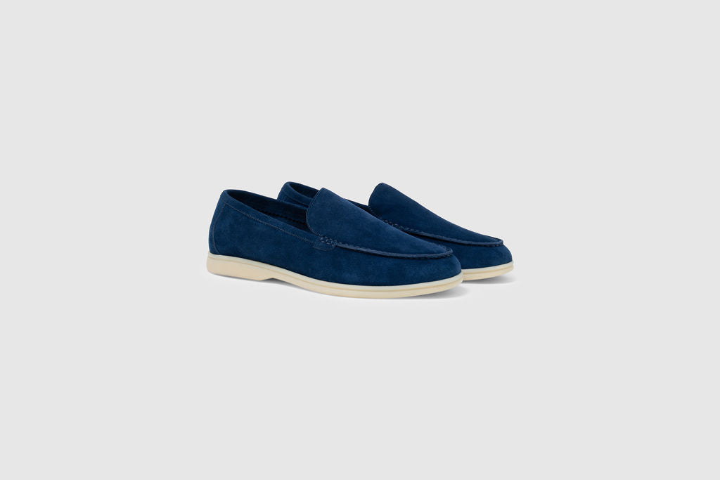 Marino | Herenloafers Navy Blauw