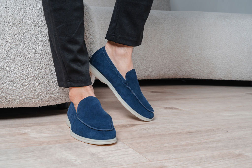 Marino | Herenloafers Navy Blauw