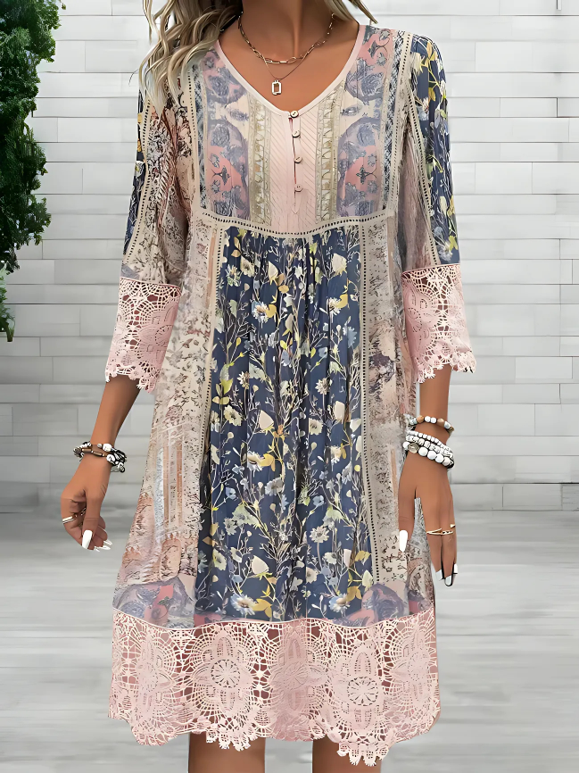 Ellemieke | Luxe Vloeiende Boho-Jurk (Bijna uitverkocht)