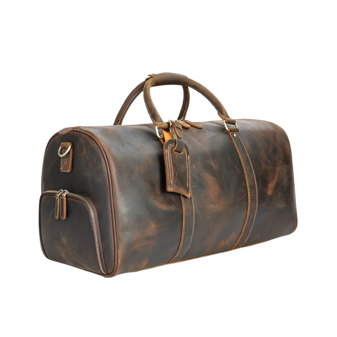 Arden | Klassieke Leren Sporttas Trolley