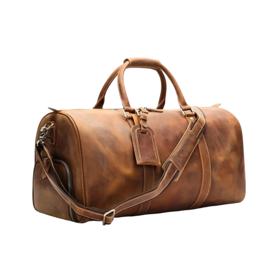 Arden | Klassieke Leren Sporttas Trolley