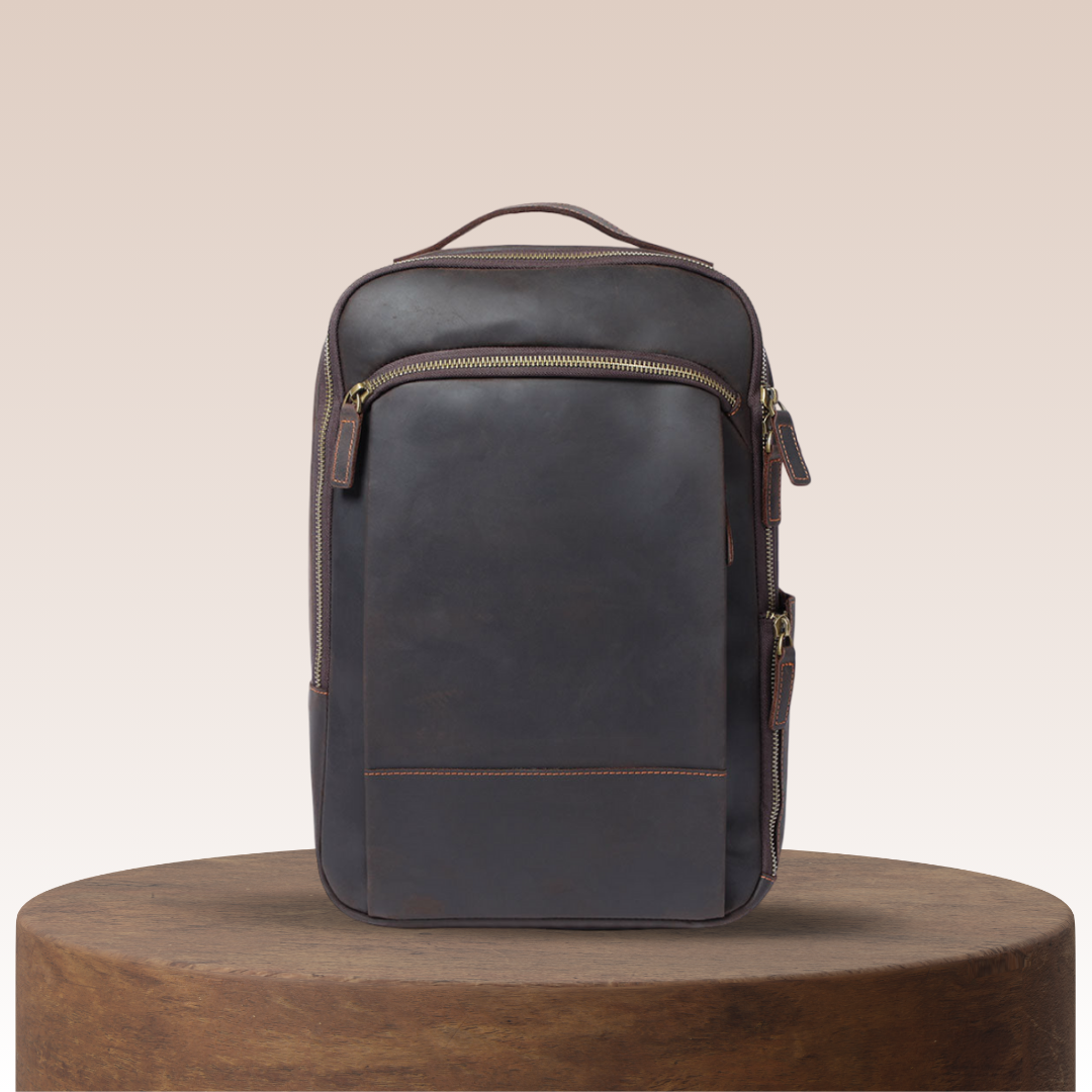 Archer - Leren Laptoptas Ransel