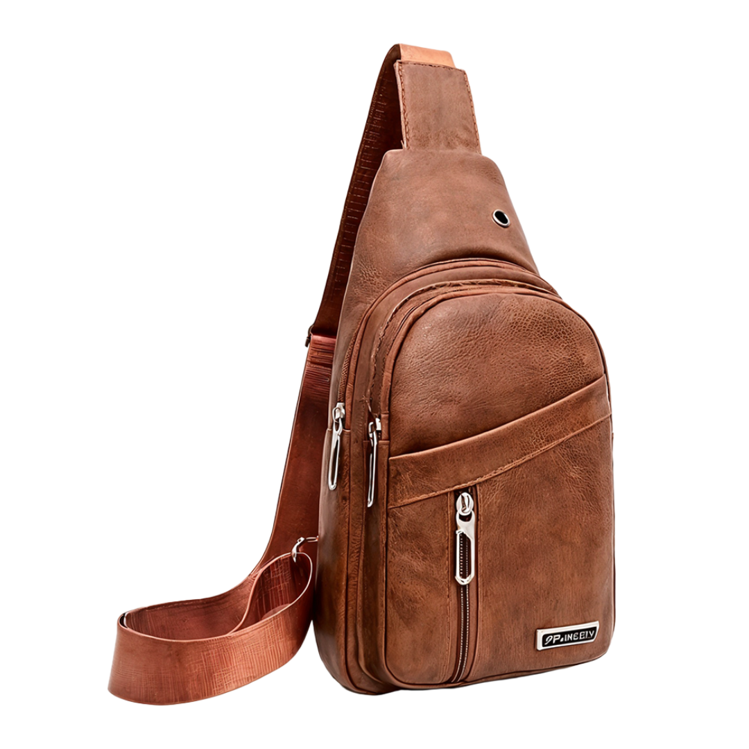 Lennox | Leren Sport Crossbody Borsttas voor Mannen