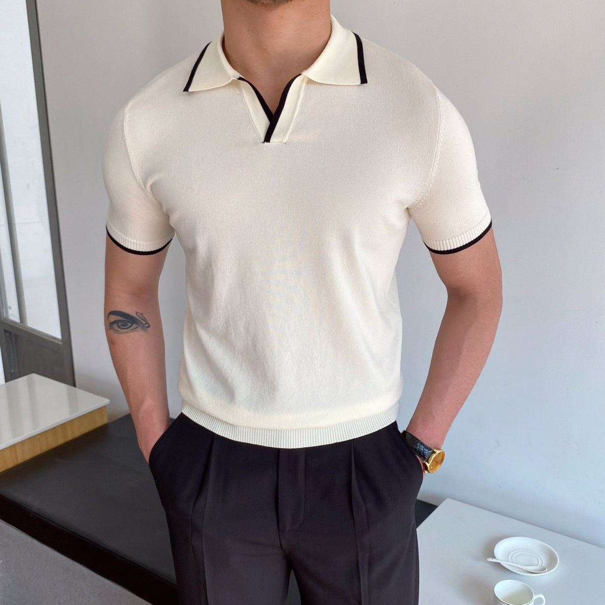 Lorenzo - V-hals Polo