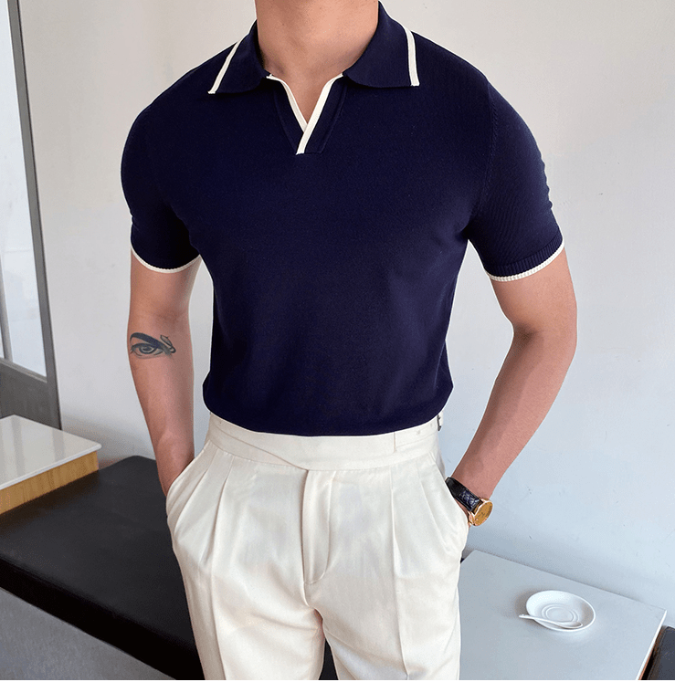 Lorenzo - V-hals Polo
